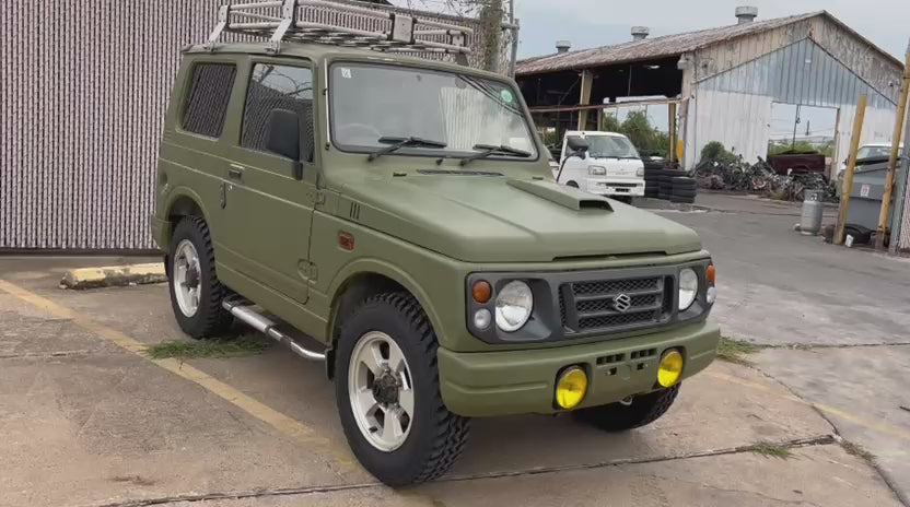 Green 1997 Suzuki Jimny 4x4 kei SUV, video